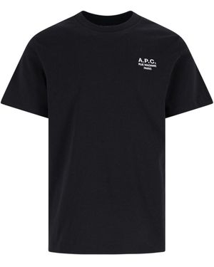 A.P.C. Logo T-Shirt - Black