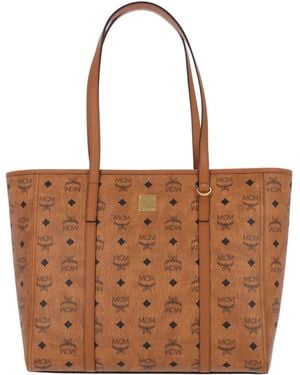 MCM Structured Cowhide Mini Handbag For - Brown
