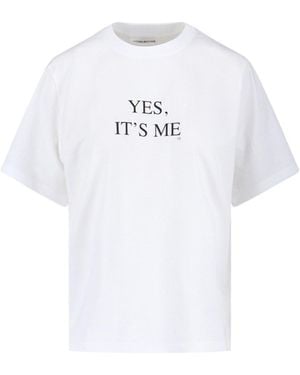 Victoria Beckham Logo T-Shirt - White