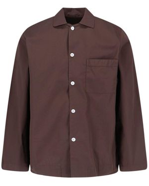 Tekla Pyjama Shirt - Brown
