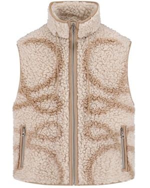 Loewe Fleece Anagram Gilet - Natural