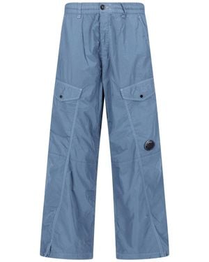 C.P. Company Wide Cargo Trousers - Blue