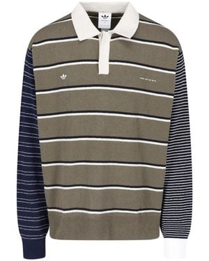 adidas X Song For The Mute Striped Jumper - Grey