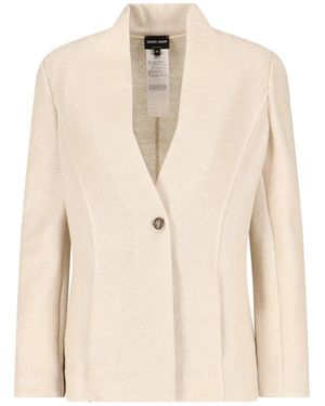 Giorgio Armani Single-Breasted Blazer - Natural