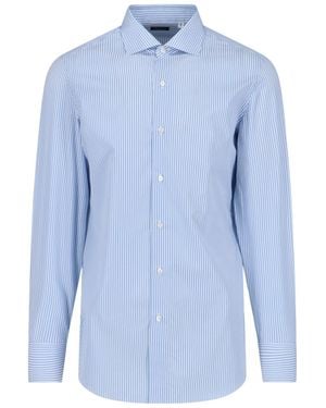 Finamore 1925 'Milano' Shirt - Blue
