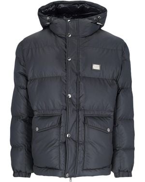 Dolce & Gabbana Logo Down Jacket - Black