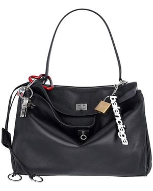 Balenciaga Rodeo Micro Bag Charm in Black | Lyst UK
