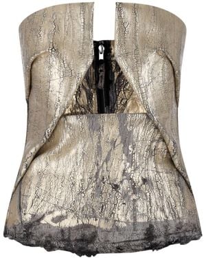 Rick Owens Kunst" Bustier Top - Gray