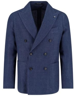 Tagliatore Jackets Linen - Blue