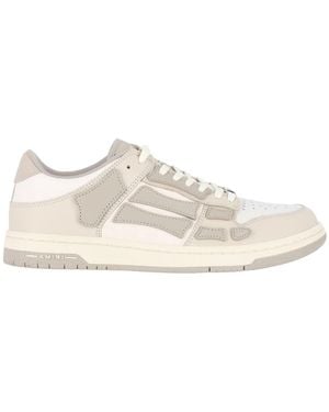 Amiri Layered Perforated Low-Top Trainers - White
