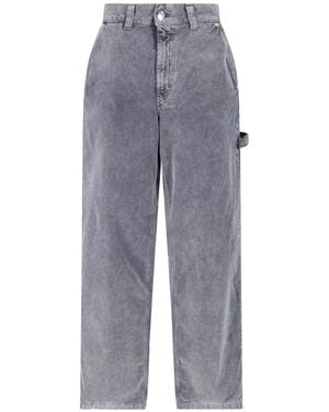 Haikure Pantaloni "Sibilla Velvet Pier" - Grigio