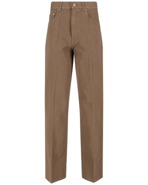 Phoebe Philo Straight Jeans - Brown
