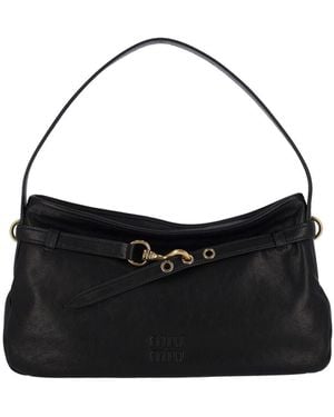 Miu Miu Borsa A Spalla Media "Aventure" - Nero