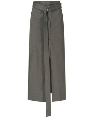 Sa Su Phi Belt Detail Skirt - Grey