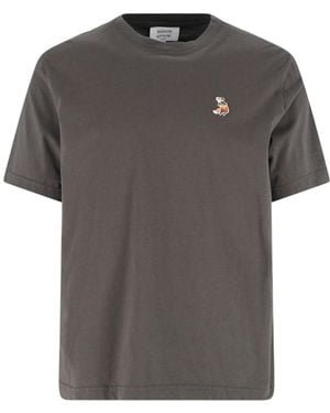 Maison Kitsuné T-Shirt "Dreaming Fox" - Grey