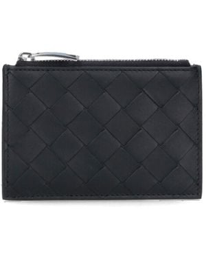 Bottega Veneta 'Intrecciato' Card Holder - Black