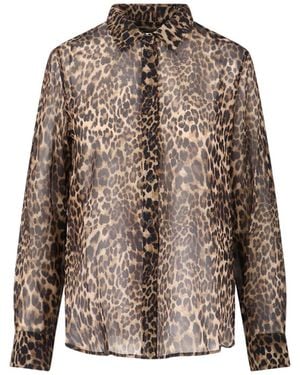 Nili Lotan Camicia Animalier "Gaia" - Marrone