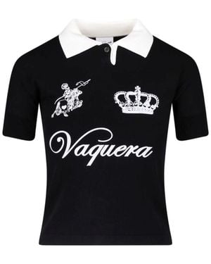 VAQUERA Polo Shirt Logo - Black