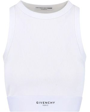 Givenchy Tank Top Logo - Bianco