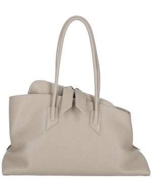 The Attico Medium Handbag La Passeggiata - Natural