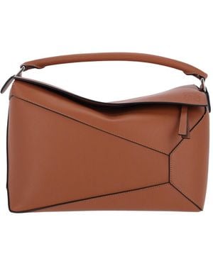 Loewe 'Puzzle Edge' Large Crossbody Bag - Brown