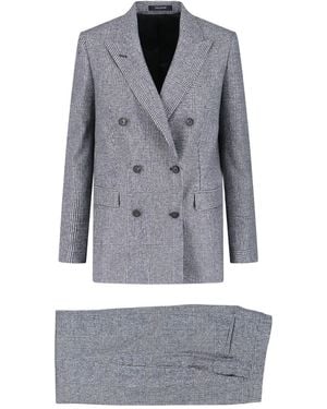 Tagliatore Completo Doppiopetto In Lana Vergine - Grigio