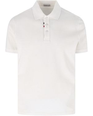 Moncler Polo Logo - Bianco