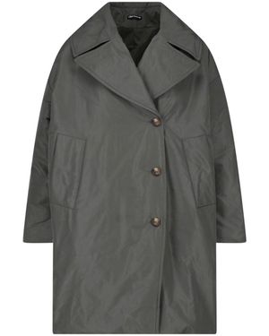 Cape Concept Technical Fabric Coat - Grey