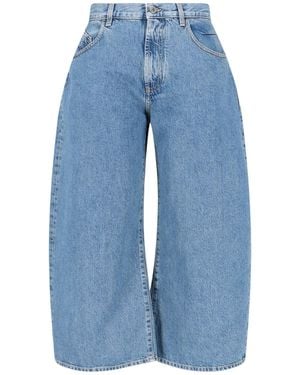 The Attico Crop Jeans - Blue