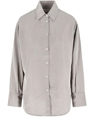 Rohe Striped Shirt - Grey