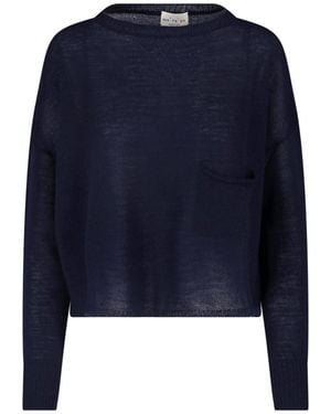 Ma'ry'ya Virgin Wool Jumper - Blue
