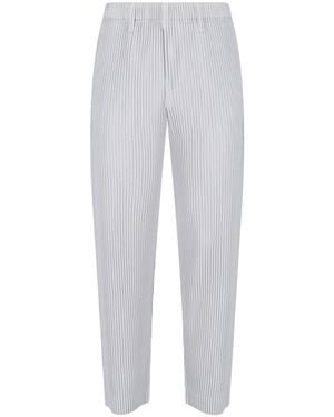 HOMME PLISSÉ Pleated Trousers - Grey