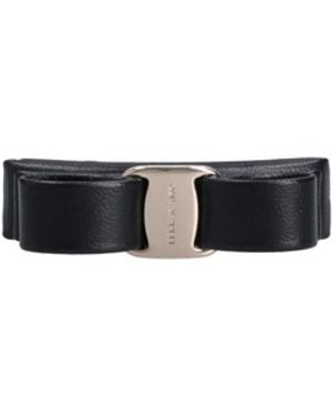 Ferragamo Fermaglio Fiocco "Vara" - Bianco
