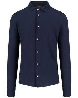 Zanone Cotton Shirt - Blue