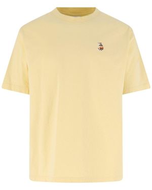 Maison Kitsuné T-Shirt Dreaming Fox - Yellow