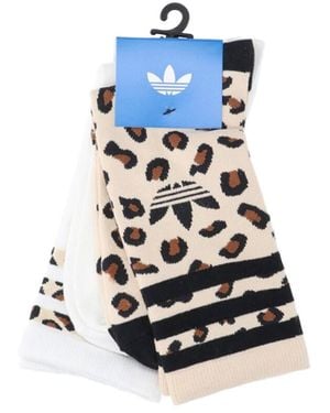adidas Set Of 2 Socks "Leopard" - White