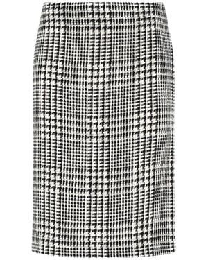 Gianluca Capannolo Pied De Poule Midi Skirt - Grey