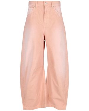 Loewe Pantaloni Ampi "Barrel" - Rosa