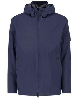 Stone Island Hooded Jacket "4100108" - Blue