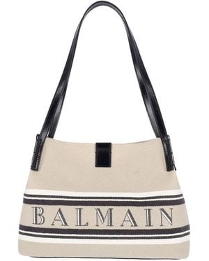 Balmain Small Tote Bag Release - White