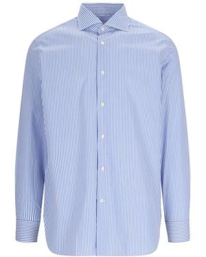 Laboratorio Del Carmine Striped Shirt - Blue