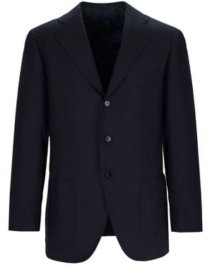 Cesare Attolini Single-Breasted Blazer - Blue
