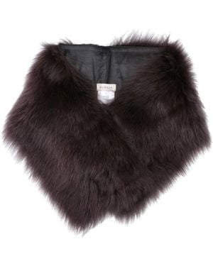 Almala Sciarpa In Shearling "Mayma" - Nero
