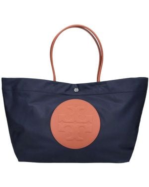 Tory Burch Large Tote Bag “Ella Twist” - Blue