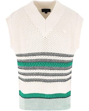 Lacoste Piqué Cotton Blend Vest - White