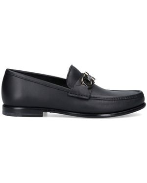 Ferragamo 'Gancini' Loafers - Black