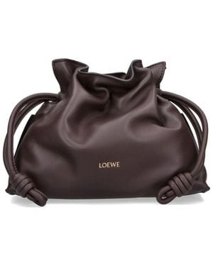 Loewe Mini Bag "Flamenco Clutch" - Brown
