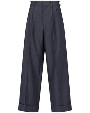 Junya Watanabe Tailored Wool Pants - Blue