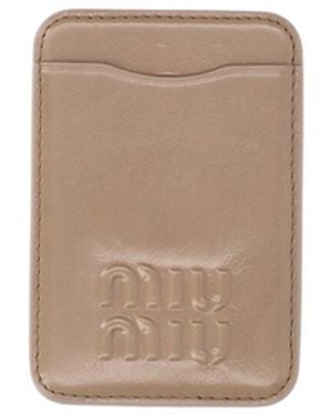 Miu Miu Cardholder Logo - White
