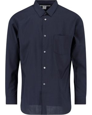 Comme des Garçons Classic Wool Shirt - Blue